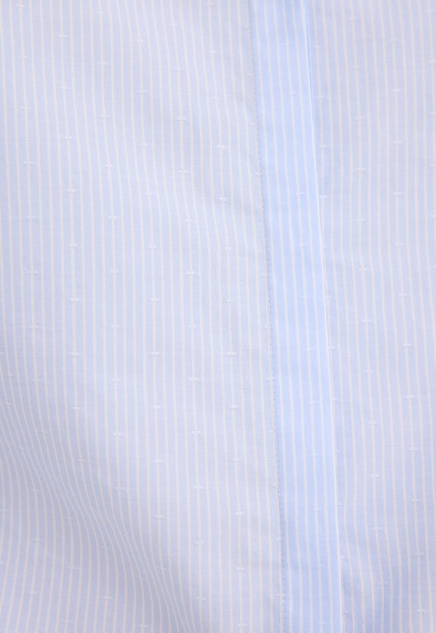 Jac + Jack Elio Cotton Shirt - Dash Blue Stripe